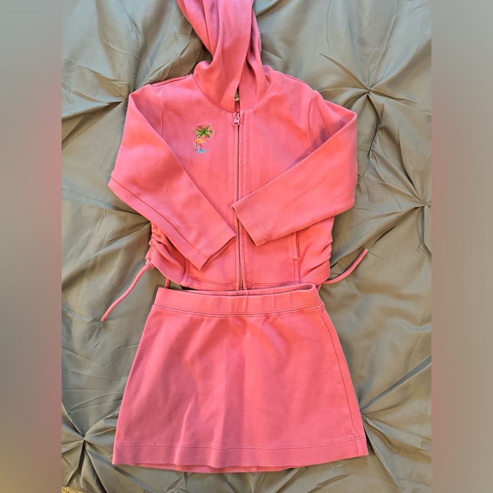 Talbots kids set flamingo